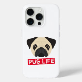Funny Pug Life iPhone 15 Pro Case
