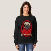 Funny Pug Loaf Leuk Afbeeldingen Sticker Classic T Trui (Voorkant volledig)