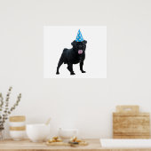 Funny pug poster (Keuken)