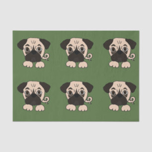 Funny Pug Puppy Dog Tissuepapier