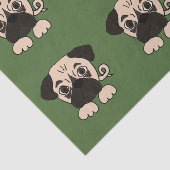 Funny Pug Puppy Dog Tissuepapier (Detail)