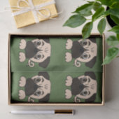Funny Pug Puppy Dog Tissuepapier (Geschenk)