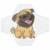 Funny Pug Puppy Dog Voetbal (Enkel)