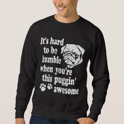 Funny Pug Shirt - Puggin&x27; Geweldige Essential  (Voorkant)