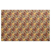 Funny Pug Spelling Saxophone Abstract Fabric Stof (Fat Quarter)