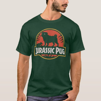 Funny Pugs Jurassic Pug for Dog Lovers family frie T-shirt