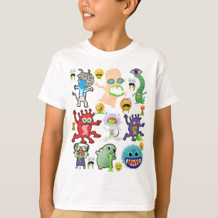 Funny Puking Creatures and Monsters T-shirt