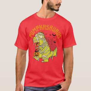 Funny Pumpkasaurus Pumpkin Dinosaur Mummy Brawee T-shirt