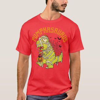 Funny Pumpkasaurus Pumpkin Dinosaur Mummy Brawee T-shirt