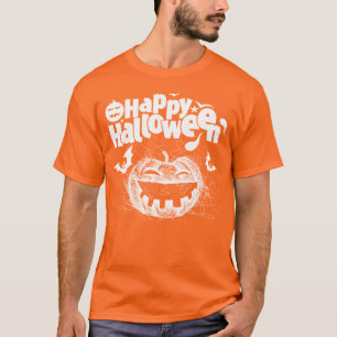 Funny Pumpkin Face for Men Costume T-Shirt