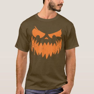 Funny Pumpkin Face - Happy Halloween Costume T-shi T-shirt
