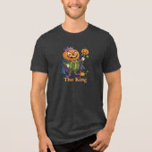 Funny Pumpkin King Tri-Blend Shirt (Voorkant)