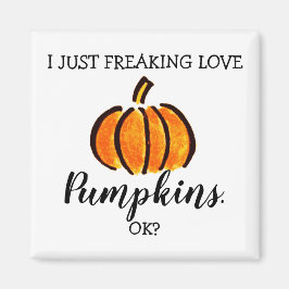 Funny Pumpkin Love Herfst Season Magneet
