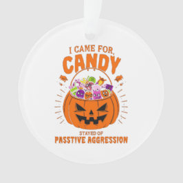 Funny Pumpkin Ornament – Sarcastic Halloween Decor