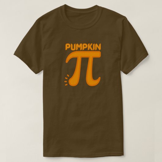 Funny Pumpkin Pi T-shirt (Design voorkant)