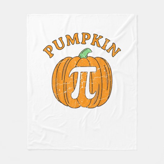 Funny Pumpkin Pie Halloween Thanksgiving Pumpkin P Fleece Deken (Voorkant)