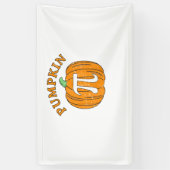 Funny Pumpkin Pie Halloween Thanksgiving Pumpkin P Spandoek (Verticaal)