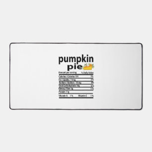 Funny Pumpkin Pie Nutrition Fact for Thanksgiving Bureaumat