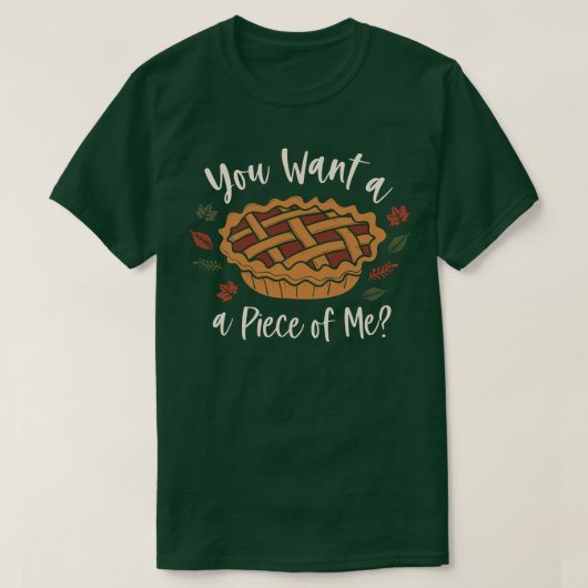 Funny Pumpkin Pie Thanksgiving T-shirt (Design voorkant)