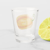 Funny Pumpkin Spice Herfst, Harvest of Thanksgivin Shot Glas (Achterkant)