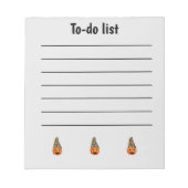 Funny Pumpkin to-do List Notitieblok (Voorkant)