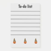 Funny Pumpkin to-do List Post-it® Notes (Voorkant)