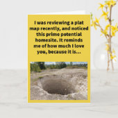 Funny Pun A Hole Lot Happy Jubileum Kaart (Gele Bloem)