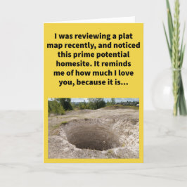Funny Pun A Hole Lot Happy Jubileum Kaart
