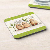 Funny Pun aardappelen Bier Onderzetter (Linkerzijde)