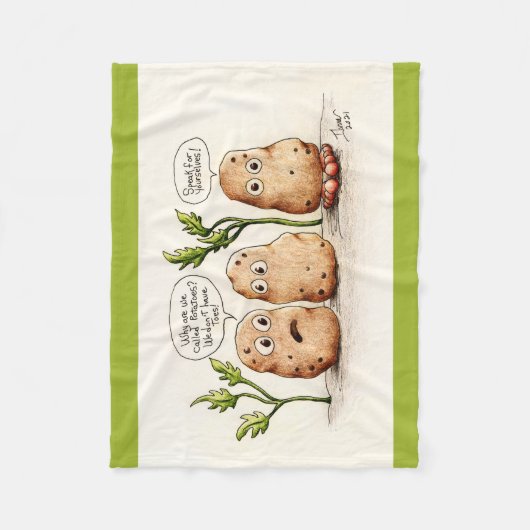 Funny Pun aardappelen Fleece Deken (Voorkant)
