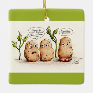 Funny Pun aardappelen Keramisch Ornament