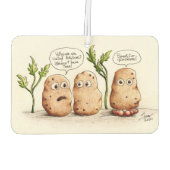 Funny Pun aardappelen Luchtverfrisser (Achterkant)