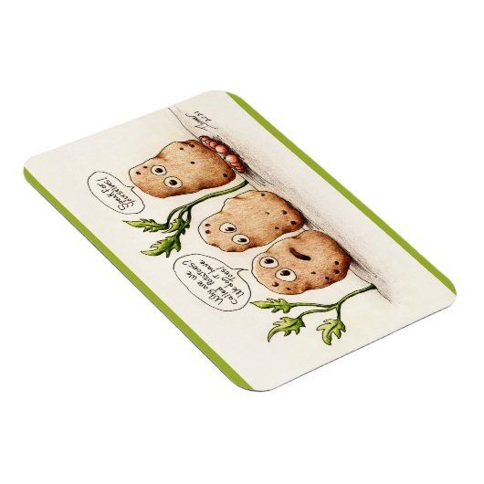 Funny Pun aardappelen Magneet (Rechterzijde)