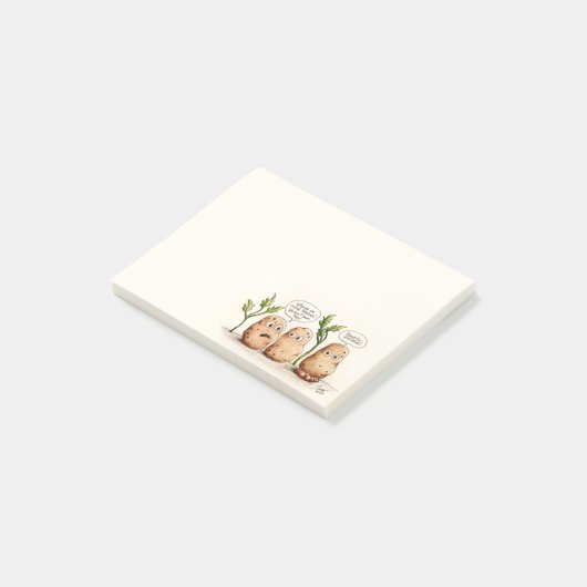 Funny Pun aardappelen Post-it® Notes (Schuin)