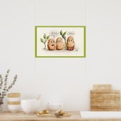 Funny Pun aardappelen Poster (Keuken)