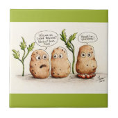 Funny Pun aardappelen Tegeltje (Voorkant)
