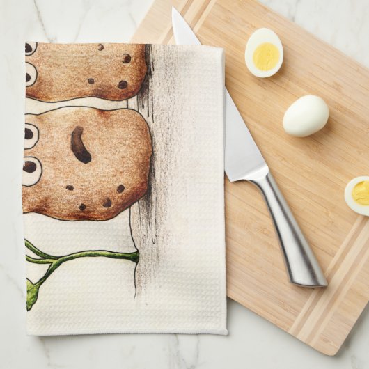 Funny Pun aardappelen Theedoek (Quarter Fold)