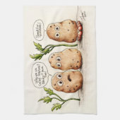 Funny Pun aardappelen Theedoek (Verticaal)