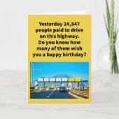 Funny Pun All Tolled Happy Birthday Kaart (Voorkant)