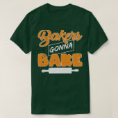 Funny Pun Bakers gaan grafisch ontwerp achter de r T-shirt (Design voorkant)