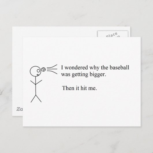 Funny Pun Briefkaart (Voorkant / Achterkant)