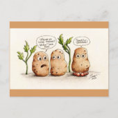 Funny Pun Briefkaart aardappelen (Voorkant)
