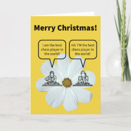 Funny Pun Chess Nuts Boasting Kerstmis Kaart