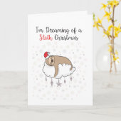 Funny Pun Christmas Kaart - Punny Feestdagen Luiaa (Gele Bloem)