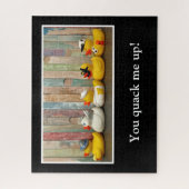 Funny Pun Clever Quack Rubber Duckie Duck Bird Legpuzzel (Verticaal)