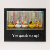 Funny Pun Clever Quack Rubber Duckie Duck Bird Legpuzzel (Horizontaal)