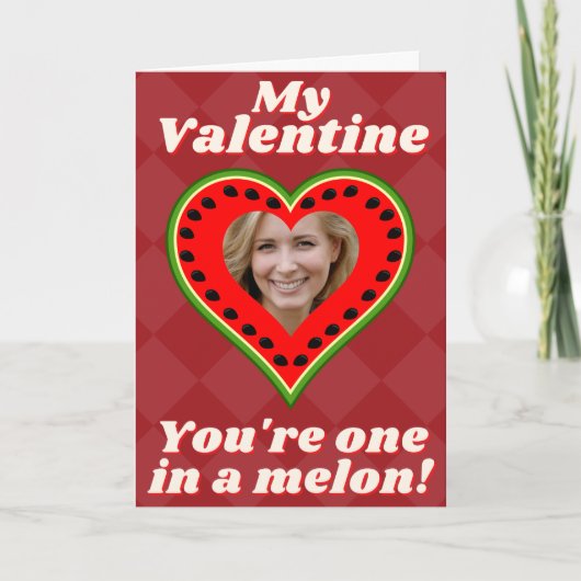 Funny Pun Custom Photo Valentijn Card Kaart (Voorkant)