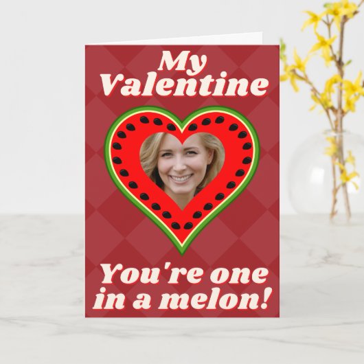 Funny Pun Custom Photo Valentijn Card Kaart (Gele Bloem)