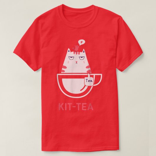 Funny Pun Cute Kitty Cat Kittea T-shirt (Design voorkant)