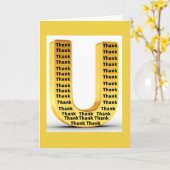 Funny Pun Dank U Kaart (Gele Bloem)